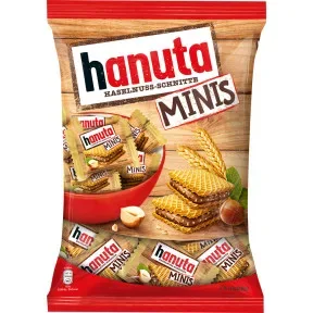 Hanuta Haselnuss-Schnitten Minis 19ST 200G