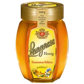 Langnese Sommerblüten goldklar Honig 500G