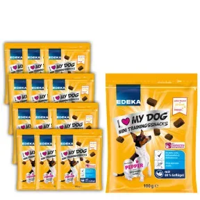 EDEKA I Love My Dog Mini Trainingsnacks 12x100G