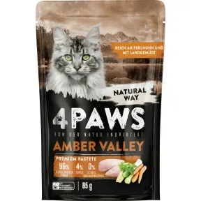 4Paws Amber Valley Perlhuhn & Landgemüse 85G