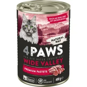 4Paws Wide Valley Reich an Rind und mit Entenfleisch 400G