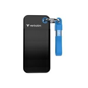 VERBATIM Pocket SSD USB 3.2 Gen 2 1TB Black/Blue – SSD (Solid State Disks)