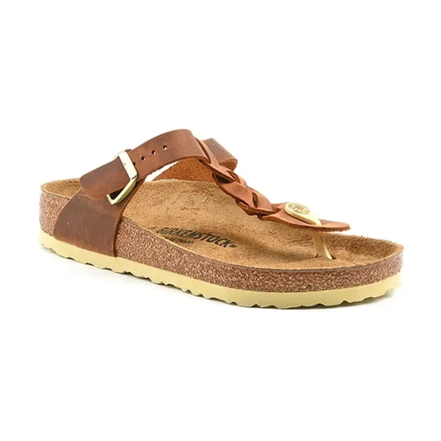 Birkenstock - Gizeh Braided R-38, für Damen, Cognac, Größe 38