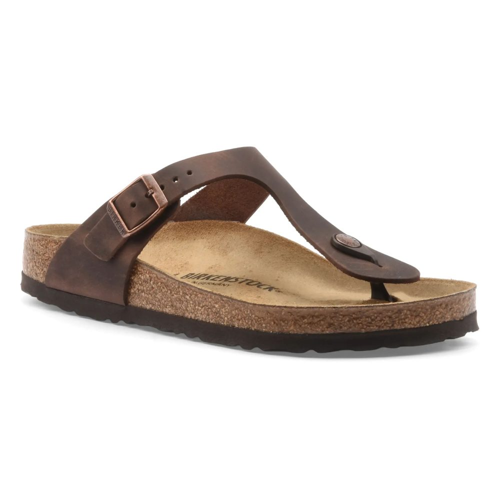 Birkenstock Gizeh Damen Zehentrenner Braun