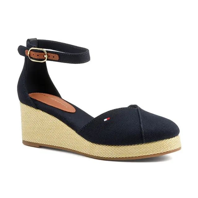 Tommy Hilfiger - Flag Closed Toe Mid Wedge Espad, für Damen, Aquamarine, Größe 40