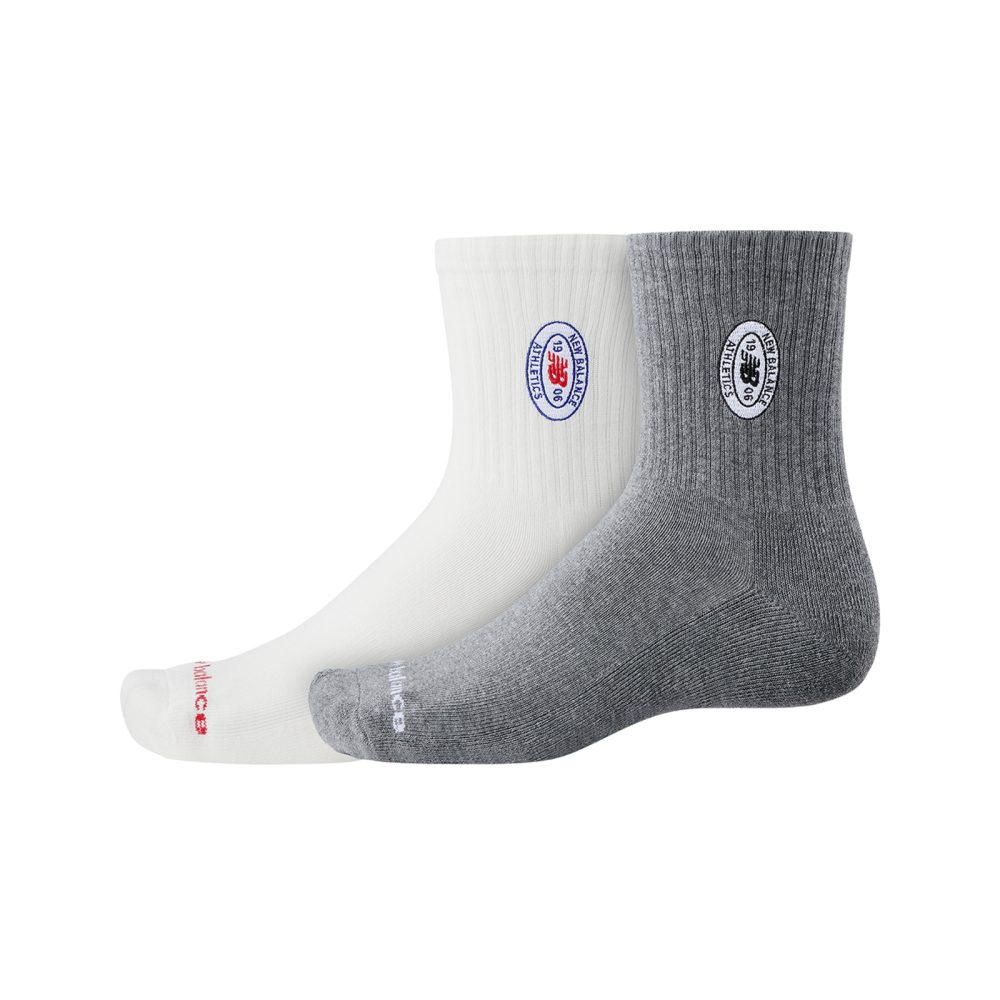 New Balance New Balance Graphics QTR Crew Socks 2 Pack unisex, mehrfarbig, Grösse: M  unisex, mehrfarbig, Grösse: M