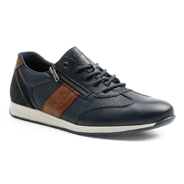 Rieker Sneaker mit Reissverschluss, Freizeitschuh, Halbschuh, Schnürschuh