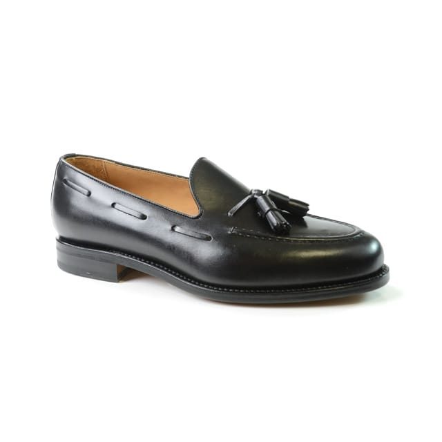 Berwick - Mocassin En Cuir Cousu Goodyear-46.5, für Herren, Schwarz, Größe 47