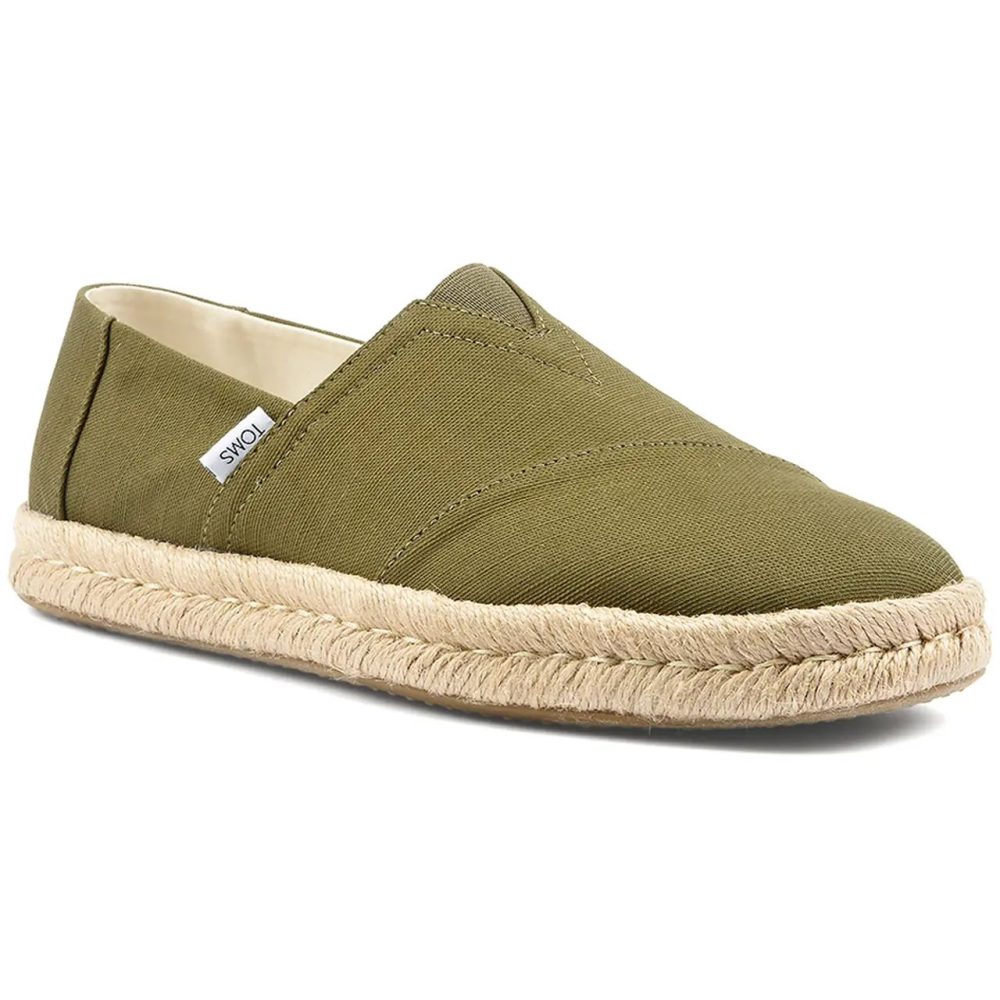 Toms - espadrilles alpargata rope 2.0, für Herren, Olivegrün, Größe 42