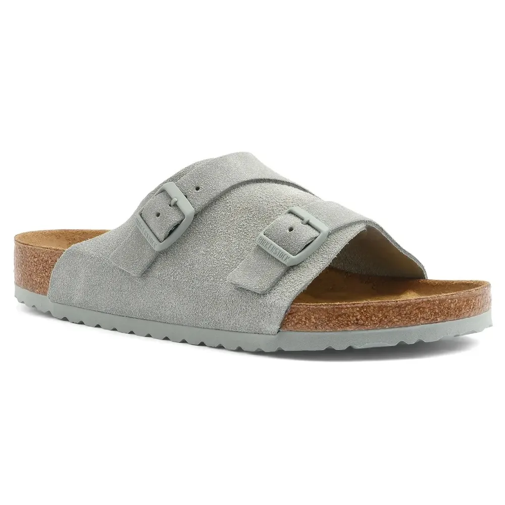 Birkenstock - Zürich Suede Leather R, für Damen, Grau, Größe 43