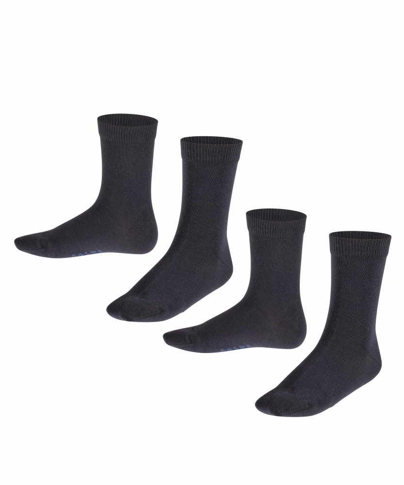 Falke - Socken  2er Pack- Happy 2P SO, 23-26, Nachtblau