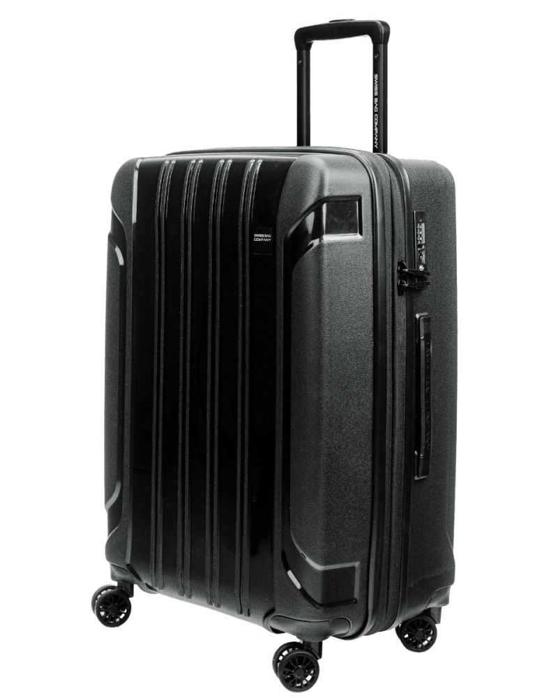 SWISS BAG COMPANY - Hartschalenkoffer, Spinner, 65 cm, Hartschalenkoffer, Spinner, 65 CM, Black