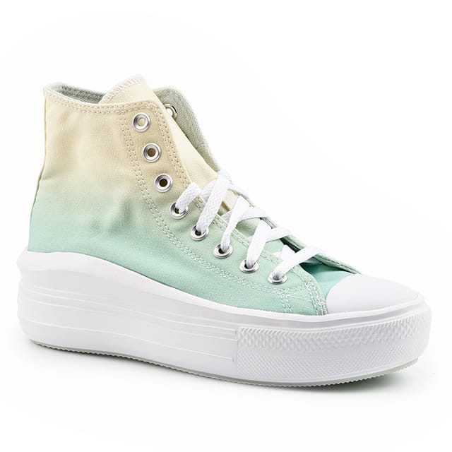 Converse - Ctas  Move Hi Canvas Platform-40, für Damen, Grün, Größe 40