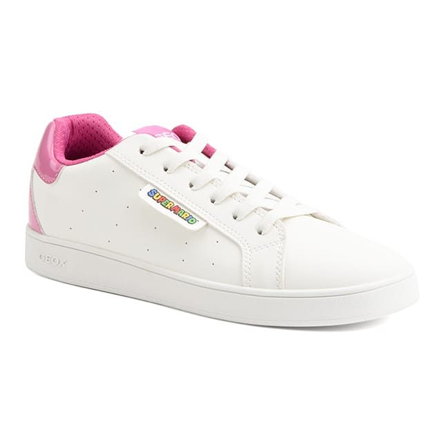 Geox - J Eclyper girl, Eclyper Girl Super Mario Sneakers, 38, Weiss