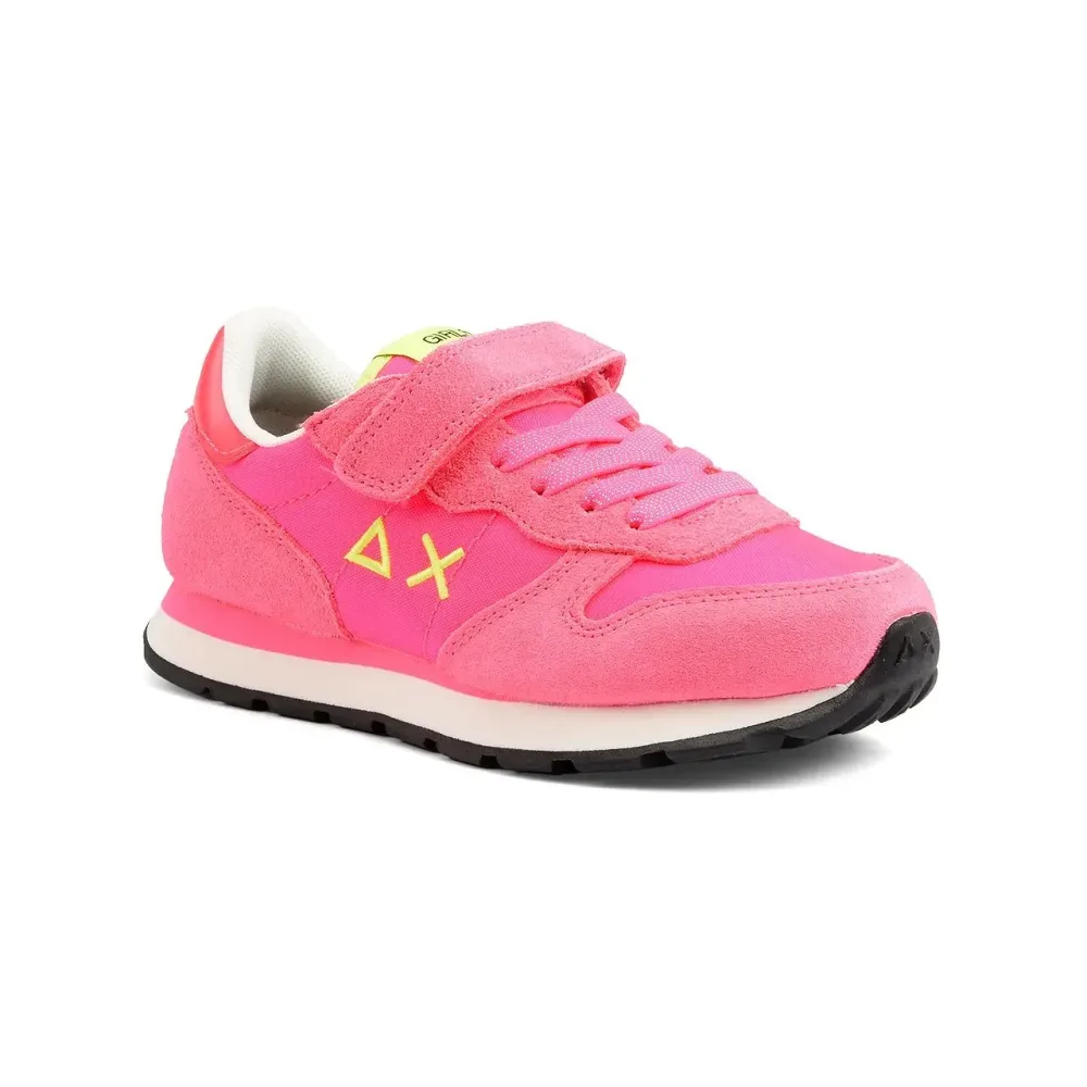 SUN 68 - Girls Ally Solid Nylon, Ally Solid Nylon Sneakers, 32, Rosa