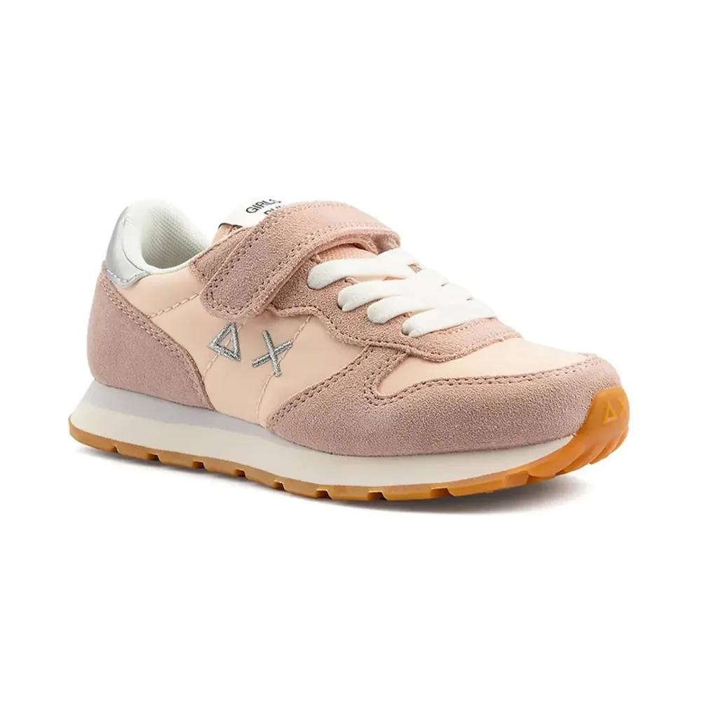 SUN 68 - Girls Ally Gold Silver, Ally Gold Silver Low Top Sneakers, 30, Rosa