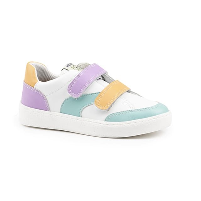 Primigi - 3919022-33, Low Top Sneakers mit Klettverschluss, 33, Weiss