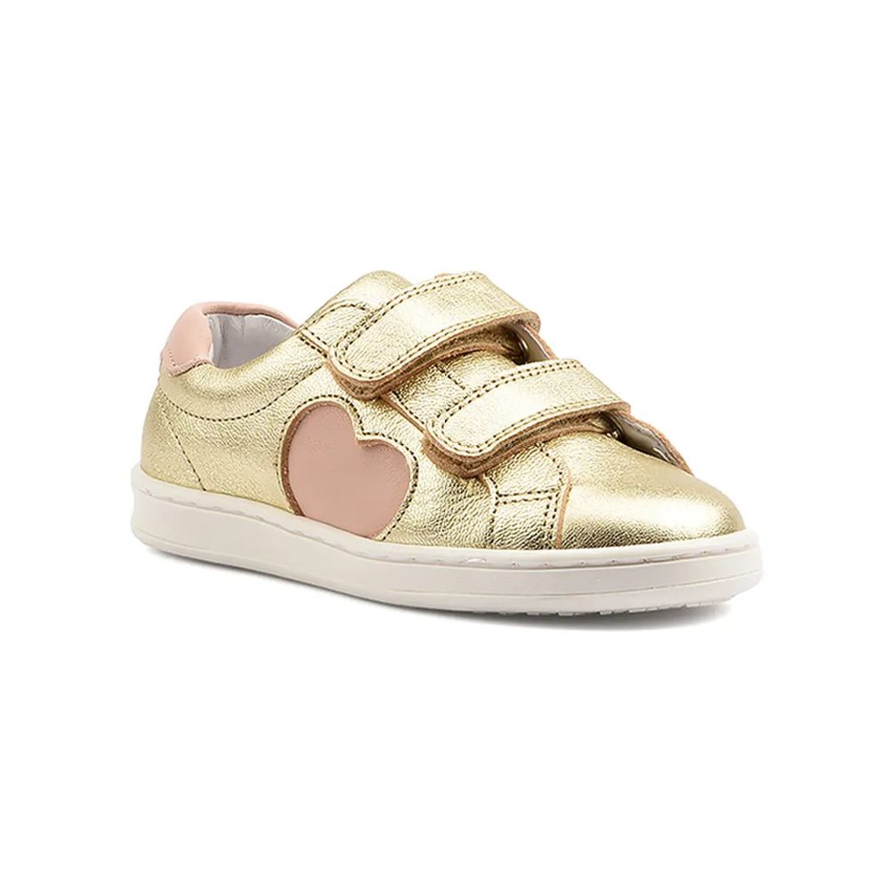 Benjie - Montreux, Montreux Low Top Sneakers mit Herz-Detail, 24, Gold