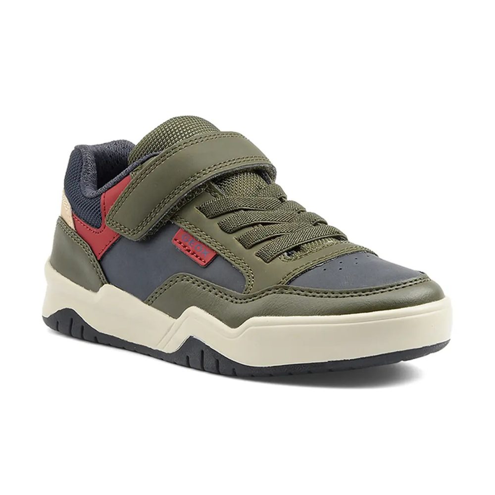 Geox - Perth, Perth Sneakers mit Klettverschluss, 35, Multicolor