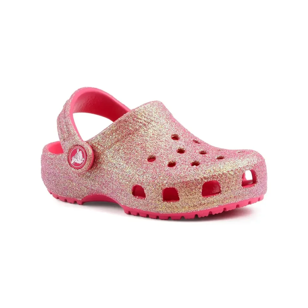 crocs - Classic IridesGlitter Clog, 22, Rosa