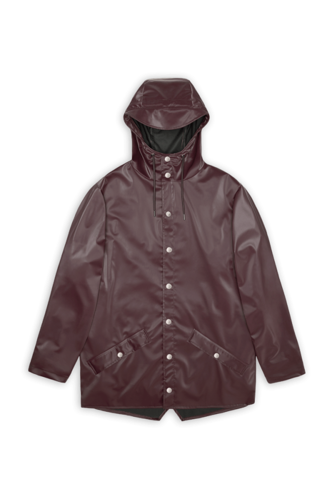 RAINS - Jacket W3, für Herren, Bordeaux, Größe S