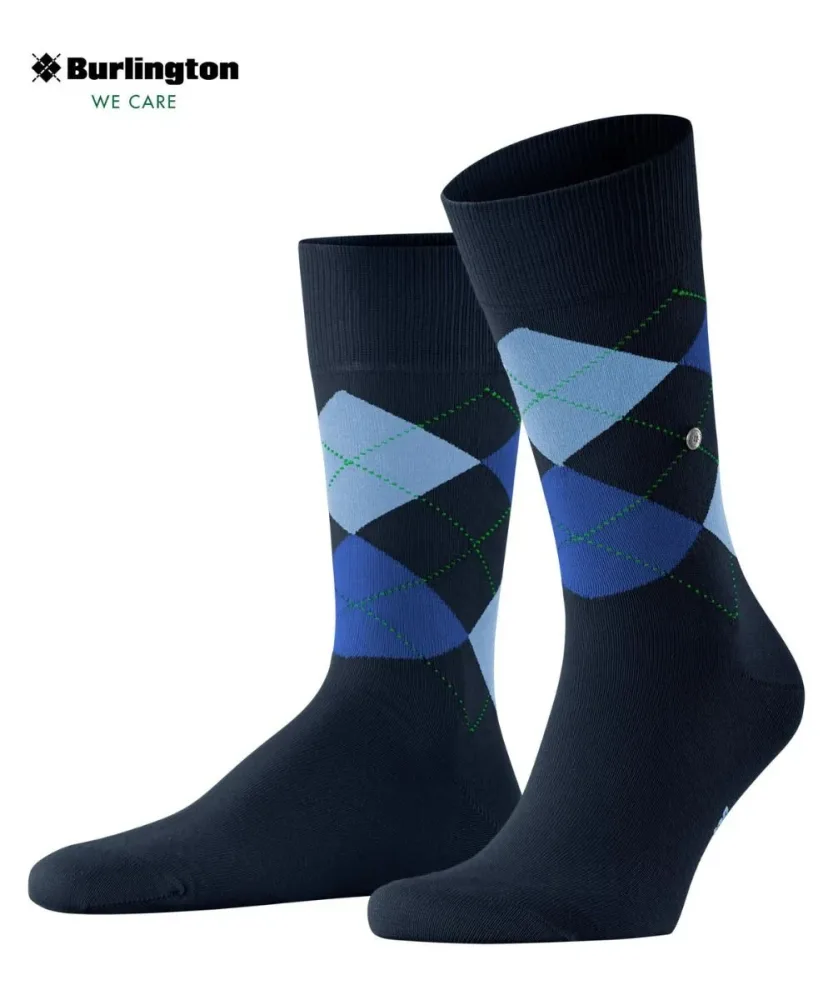 Burlington - Wadenlange Socken, für Herren, Dunkelblau, Größe 40-46