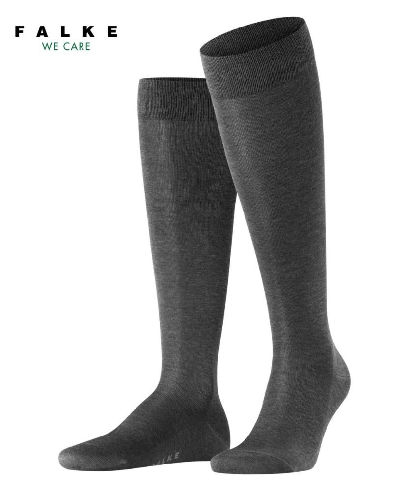 Falke - Kniestrümpfe, für Herren, Grau, Größe 41-42