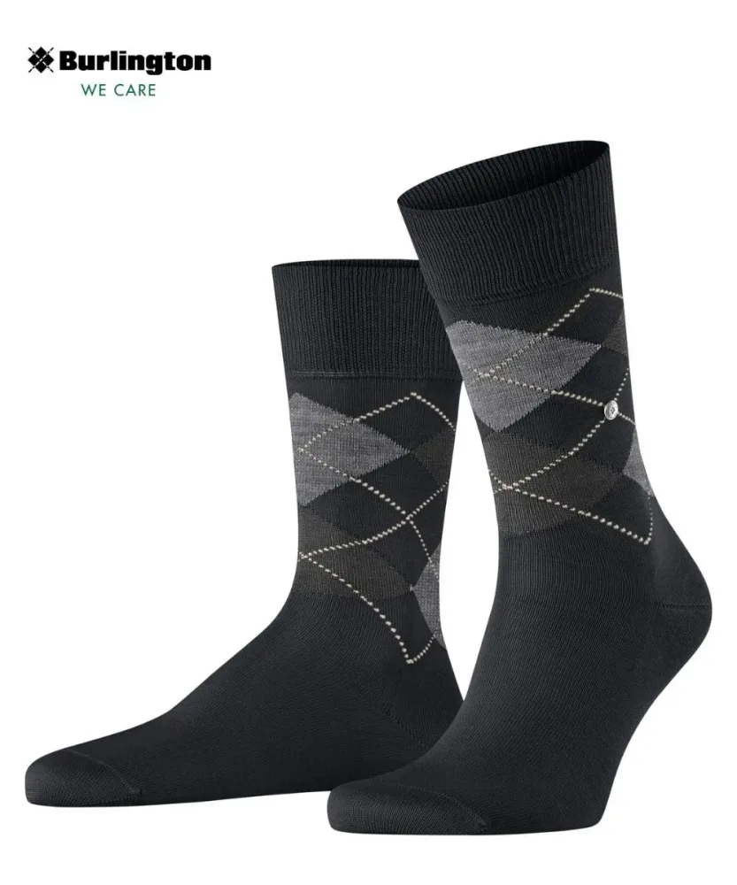Burlington - Wadenlange Socken, für Herren, Schwarz, Größe 40-46