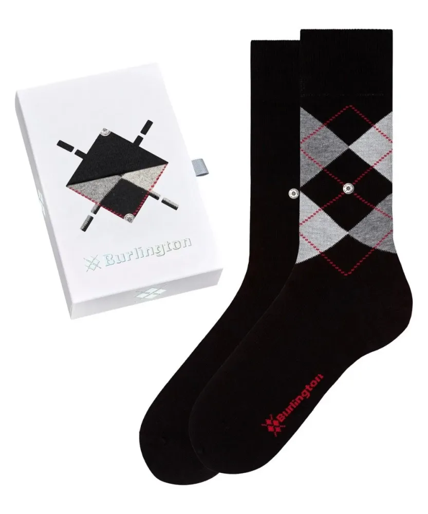 Burlington - Basic Gift Box-40-46, für Herren, Grau, Größe 40-46