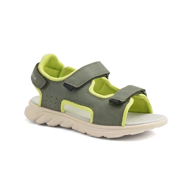Geox - Sandalen J45F1A 015ME, J45F1A 015ME Klettverschluss Sandalen, 32, Militärgrün