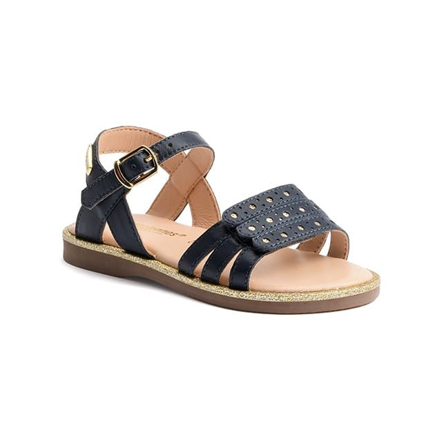 Les Tropeziennes - Isidor, Isidor Flache Ledersandalen, 34, Aquamarine