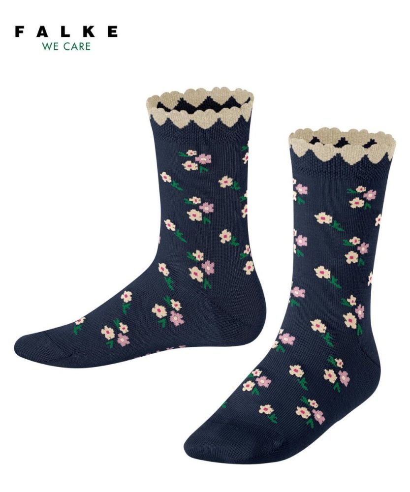 Falke - Ditsy Flowers, für Damen, Aquamarine, Größe 31-34