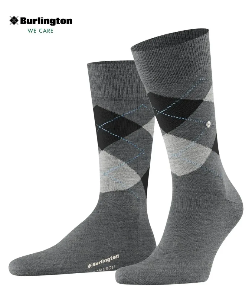 Burlington - Wadenlange Socken, für Herren, Grau, Größe 40-46