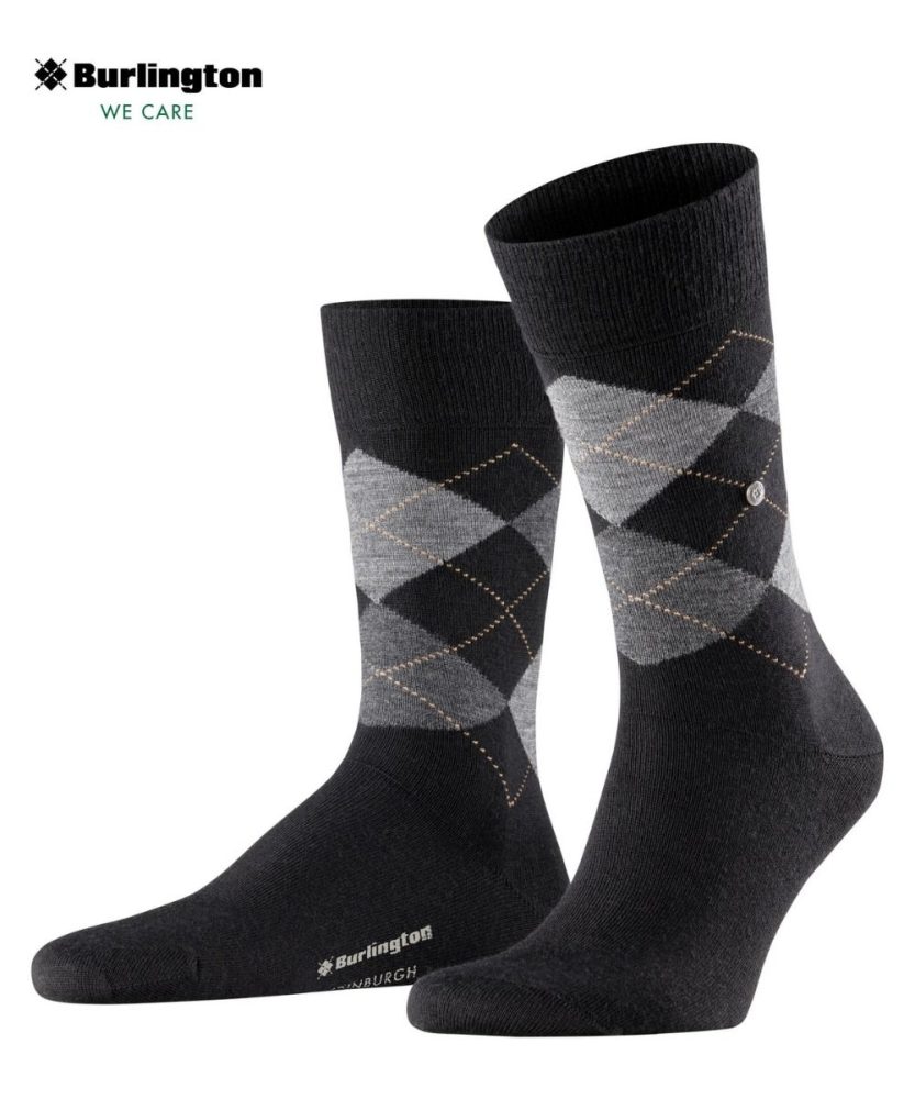Burlington - Wadenlange Socken, für Herren, Black, Größe 40-46
