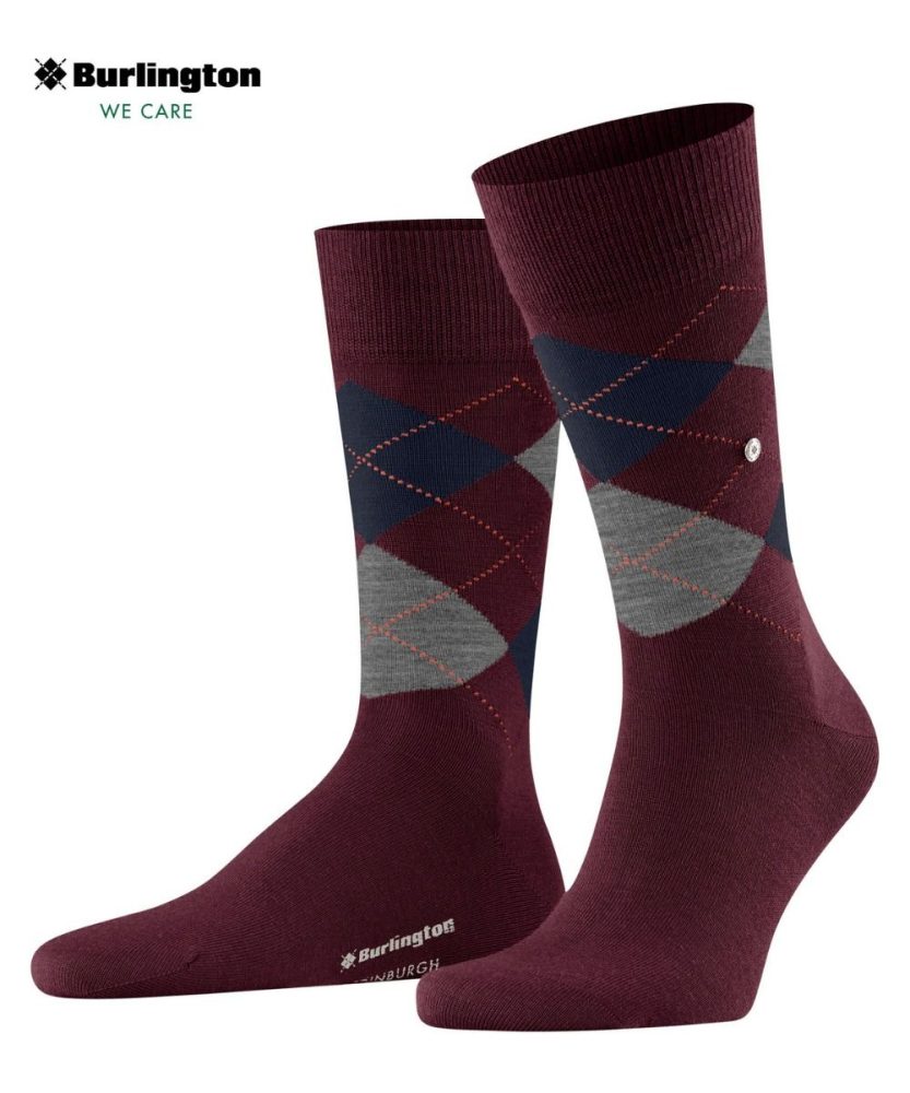 Burlington - Wadenlange Socken, für Herren, Rot, Größe 40-46