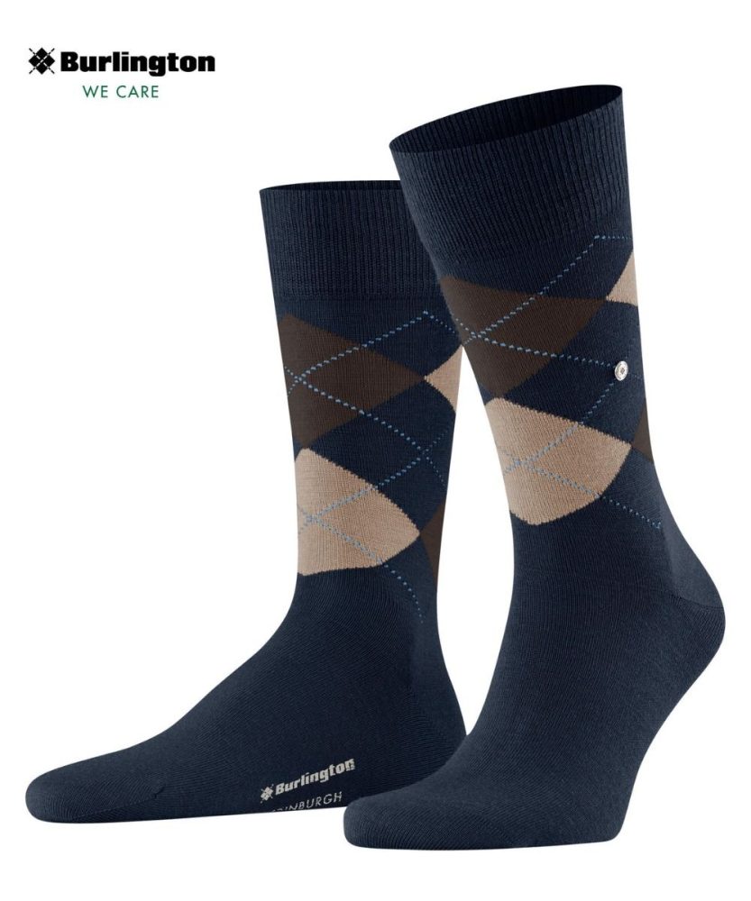 Burlington - Wadenlange Socken, für Herren, Marine Größe 40-46