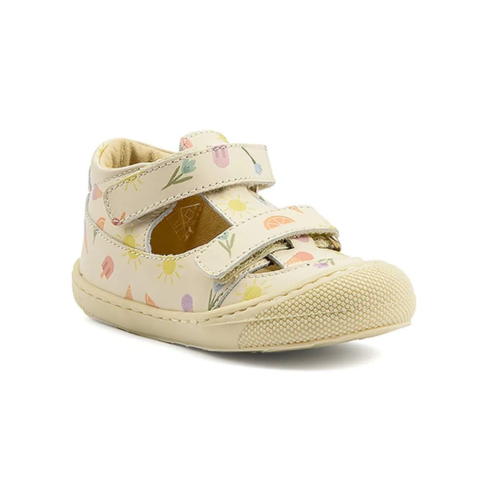 Naturino - Cocoon, Cocoon Bedruckte Ledersandalen, 23, Beige