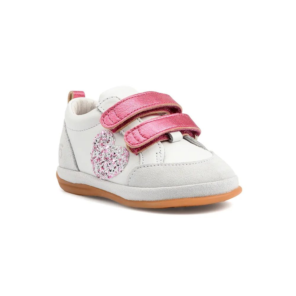 Benjie - Myrtille, Myrtille Low Top Sneakers mit Klettverschluss, 21, Weiss