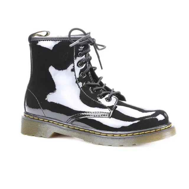 Dr.Martens - 1460 J-28, 1460 J-34 Lackleder Stiefel, 28, Schwarz