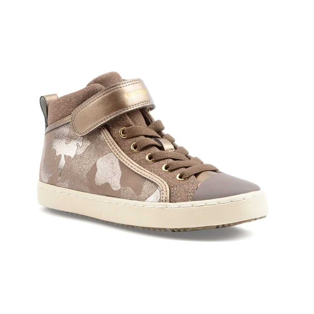 Geox - Kalispera, Kalispera High Top Sneakers, 38, Bronze