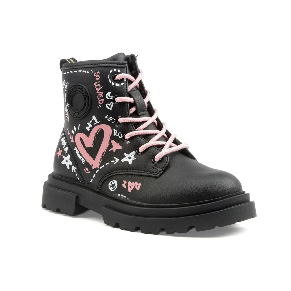 Primigi - Camden, Camden Graffiti Print Schnürstiefeletten, 37