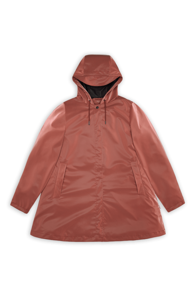 RAINS - 18050 A-Line W, für Damen, Rot, Größe S