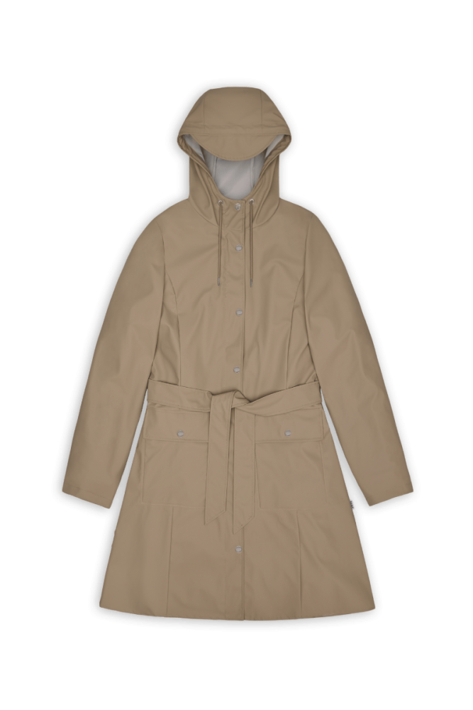 RAINS - 18130 Curve Jacket, für Damen, Beige, Größe XS