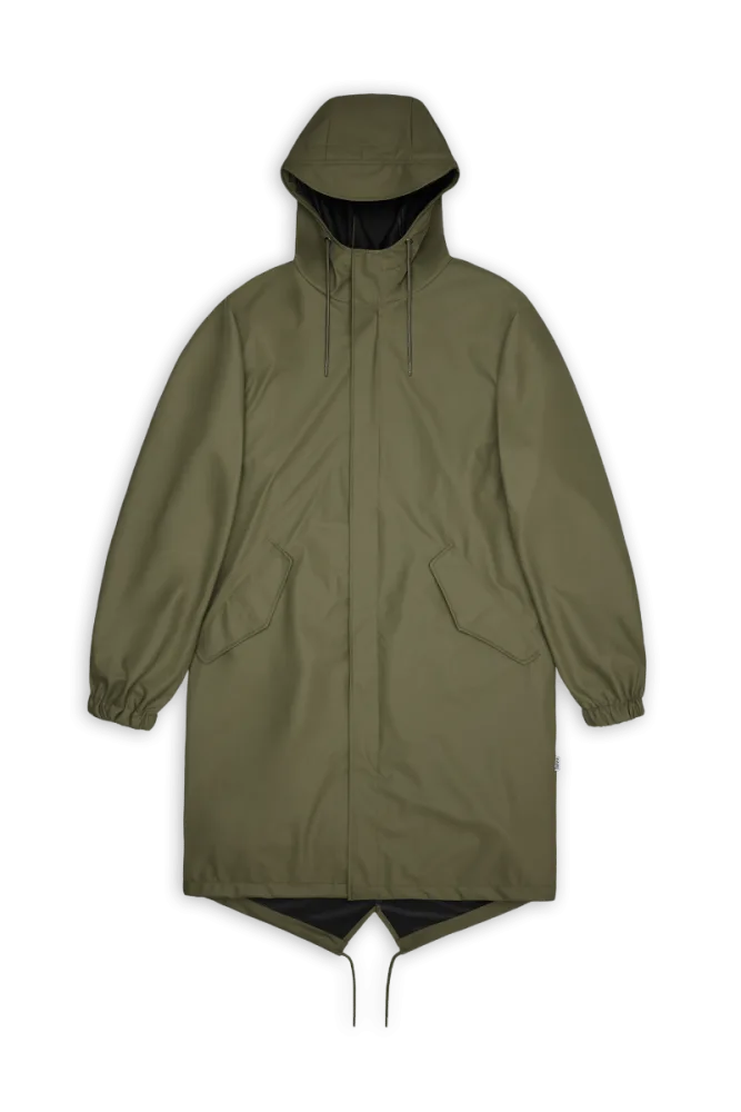 RAINS - 18140 Fishtail Parka, für Herren, Khaki, Größe XS