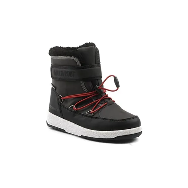 MOON BOOT -  jr Boy Boot WP-27,  Jr Boy WP-28 Schneestiefel, 27, Schwarz
