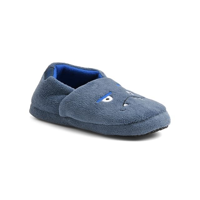 Isotoner - 67600, Monster Gesicht Hausschuhe, 27, Blau