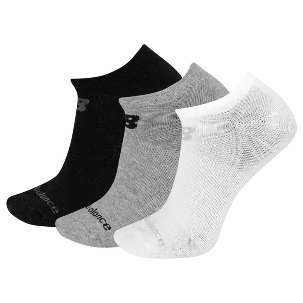 New balance NB PF Cotton Flat Knit No Show Socks 3 Pair-S S