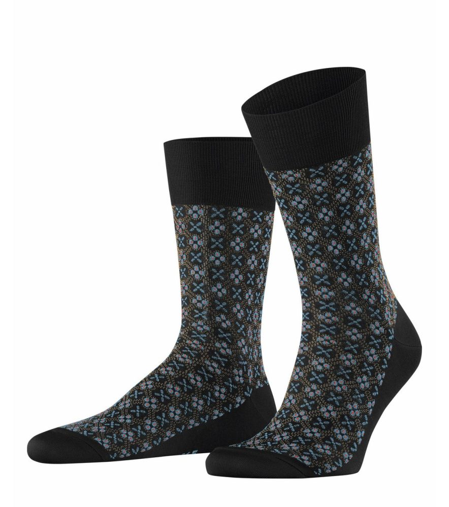 Falke - Silk Chain-45-46, für Herren, Schwarz, Größe 45-46