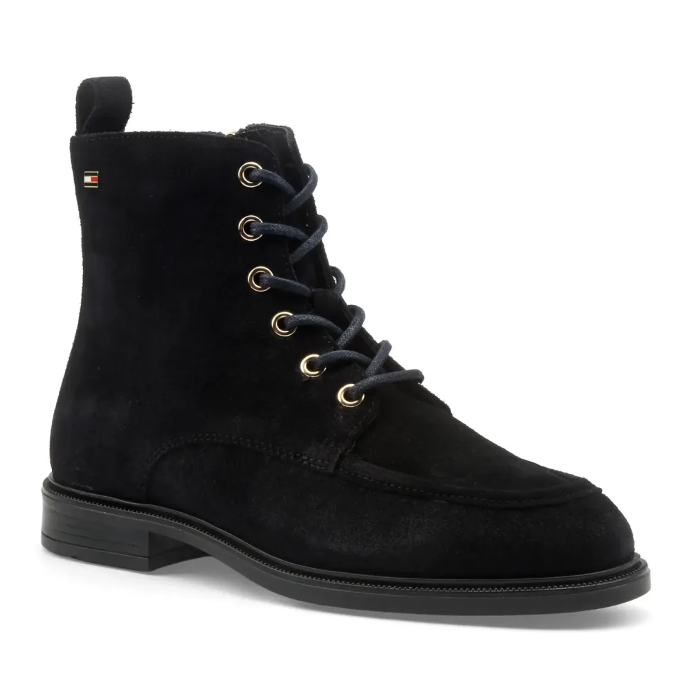 Tommy hilfiger ENAMEL FLAG SUEDE LACE-UP BOOT-36 36