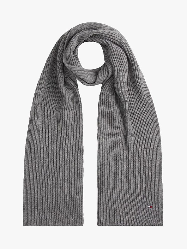 Tommy Hilfiger - Schal, für Herren, Hellgrau, Größe Onesize